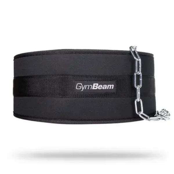 Pás na závažie Dip Belt - GymBeam (sivá) (36211-1-black)
