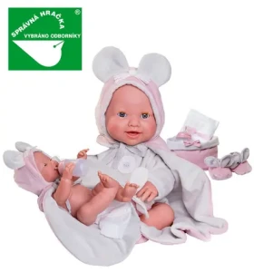 Antonio Juan 50392 MIA - žmurkajúca a cikajúca realistická bábika bábätko s celovinylovým telom - 42 cm