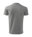 Klasické unisex tričko tmavosivé 2XL
