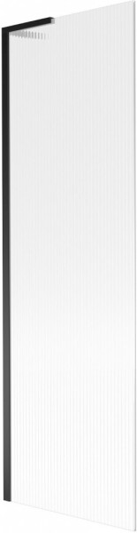 MEXEN/S - Next L vaňová zástena FIX 60 x 150, prúžky, čierna 895-060-000-03-09-70