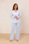 Pyžamo Regina 727 long/r S-XL Z25/26 dámske nezapínané Růžová M