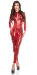 Sexy KouCla wetlook catsuit with two way zip Einheitsgroesse