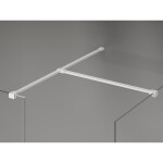 MEXEN/S - Kyoto-X Sprchová zástena WALK-IN 120 x 120, transparent 10 mm, biela 800-120-202-20-00-120-X