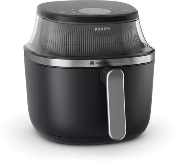 Philips NA341/00 čierno-strieborná / Teplovzdušná fritéza / 2000 W / objem 7.2 l (NA341/00)