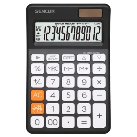 Sencor SEC 382 CORRECT čierna / Stolová kalkulačka / dvanásťmiestna (8590669390083)