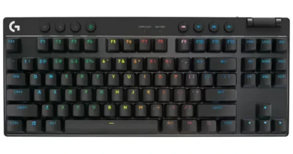 Logitech G PRO X TKL Lightspeed / bezdrôtová herná klávesnica / DE layout / 2.4GHz Bluetooth / GX Brown Tactile (920-012130)