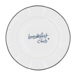 Eulenschnitt Porcelánový tanier Breakfast Club Ø 20,4 cm – blue