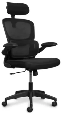 Connect IT FOR HEALTH DeltaPro čierna / Kancelárske kreslo / nastaviteľné / AirMesh poťah / 5 koliesok / nosnosť 120 kg (COC-2500-BK)