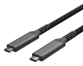 Shiverpeaks USB-C nabíjací kábel / Nabíjací kábel / USB 3.2 / PD 100 W / textilný / 1 m (FL31-75004)