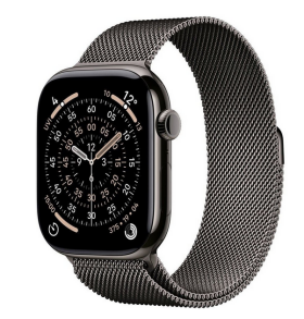 Apple Watch 11 GPS + Cellular 42mm Slate Titanium Milanese Loop Grafitovy