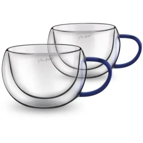 Lamart Vaso Sada pohárov Cappucino 2ks 270ml modrá / sklo (8590669358908)