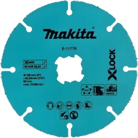 Makita Diamantový segmentový kotúč X-LOCK / Rezný kotúč / 125x22,23mm / sadrokartón, plast, hliník / suché rezanie (E-11776)