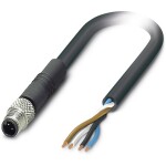 Sensor/Actuator cable SAC-4P- 5,0-PVC/M12FR BK 1527728 Phoenix Contact; 1527728