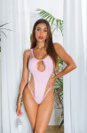 Sexy Koucla Monokini with Cut Out and Mesh Insert blackbeige XL