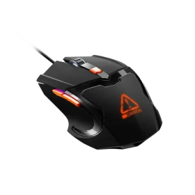 CANYON Vigil čierna-oranžová / Herná optická myš / 3200 DPI / 6 tlačidiel / RGB podsvietenie / USB / 1.65 m (CND-SGM02RGB)