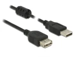 DeLock Predlžovací kábel USB 2.0 A (M) - USB 2.0 A (F) 0.5m čierna (84882)