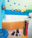 POLYSAN - PROJEKTA R asymetrická vaňa 160x80x44cm, biela 21111