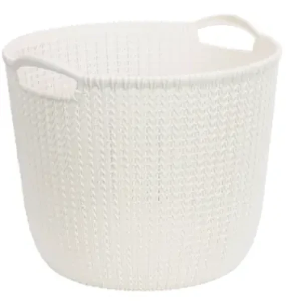 Curver Knit Kôš na bielizeň 30 l béžová / 40 x 39 x 33 cm (226388)
