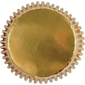 Zlaté metalické mini košíčky 45 ks 35x22 mm - PME - PME