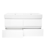 Kúpeľňová skrinka s umývadlom SAT B-Way 119x50x45 cm biela lesk BWAY2120WU2BI BWAY2120WU2BI