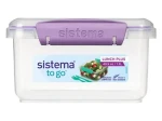 Sistema To Go Lunch PLUS Olovrantový box s príborom 1.2 l fialová (8592001428447)