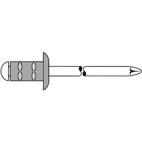 Gesipa 1464835 slepý nit (Ø x d) 3.2 mm x 8 mm nerezová ocel hliník PolyGrip® 100 ks; 1464835