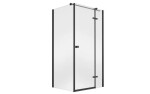 BESCO - Obdĺžnikový sprchovací kút PIXA BLACK - Rozmer A - 120, Rozmer B - 90, Smer zatvárania - Pravé (DX) BCPIXA1290OBDPB