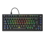 Sharkoon Skiller SGK25 čierna / herná klávesnica / mechanická / Hunao Red / RGB / Hot-Swap / USB-C / 1.8m / DE Layout (4044951041824)