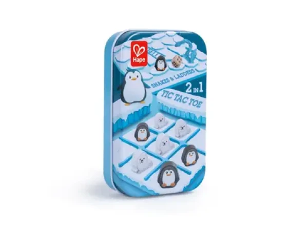 Hape Desková hra 2v1 - Piškvorky, Hady a rebríky