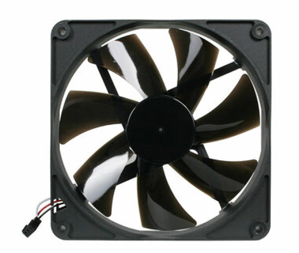 Noiseblocker BlackSilent Pro Fan PK2 čierna / 140mm / 20 dB @ 1200 RPM / 54.73 CFM / 3-pin (ITR-PK-2)