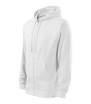 Trendy mikina na zips Pánske biele M