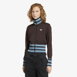Mikina adidas Vintage Tt High Knitted Ribs Top Aurora Coffee L