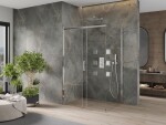 MEXEN/S - OMEGA sprchovací kút 100x90, transparent, chróm 825-100-090-01-00