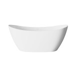 INVENA - Voľne stojaca vaňa 160 cm Astri so sifónom AN-03-160-F