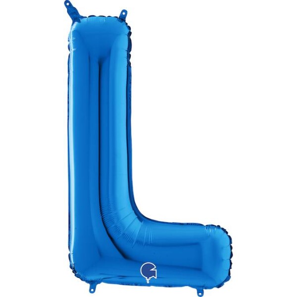 Nafúknutý balónik písmeno L modrá 66 cm - Grabo - Grabo
