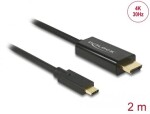 DeLock Kábel USB Type-C (M) - HDMI (M) (DP Alt Mód) 4K 30 Hz 2m čierna (85259)