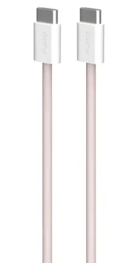 Puro Fabrik FABK4 ružová / Dátový kábel USB-C na USB-C / 60 W / 1,5 m