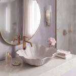 REA - Umývadlo na dosku Flower Beige REA-U7888