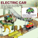 Mamido Mamido Dinosauria dráha s elektrickým autíčkom 84 dielov v krabici