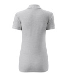 Bavlnené dámske polo tričko svetlosivé 2XL