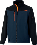 Bunda 2 V 1 Delta Plus softshell SOCCIA Farba: Čierna/ Červená, Veľkosť: M (SOCCINOTM)