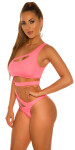 Sexy KouCla Monokini in BondageLook neonyellow M