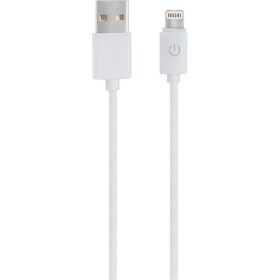 RealPower USB kábel USB 2.0 USB-A samec - Lightning konektor 1 m biela (4040895004895)