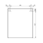 Mereo Aira, kúpeľňová galerka 60 cm, zrkadlová skrinka, dub Kronberg CN715GD