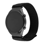 FIXED Nylonový remienok Nylon Sporty Strap s Quick Release 20mm pre smartwatch čierny (FIXNST2-20MM-BK)