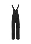 Priemyselné pracovné nohavice Dungaree Overall so šnúrkou unisex čierne S