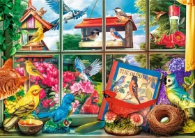 Trefl - Puzzle - Premium PLUS Tea Time: Svet vtákov