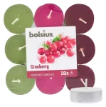 Bolsius Scented Tealights Cranberry 4h Čajová sviečka 18 ks (8717847139689)