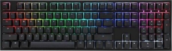 Ducky Ducky One 2 Backlit Gaming Tastatur, MX-Silent-Red, RGB LED - schwarz, CH-Layout