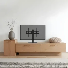 HAMA podlahový TV stojan čierna / TV stojan / 32-75" / 40 kg / otočný / výškovo nastaviteľný